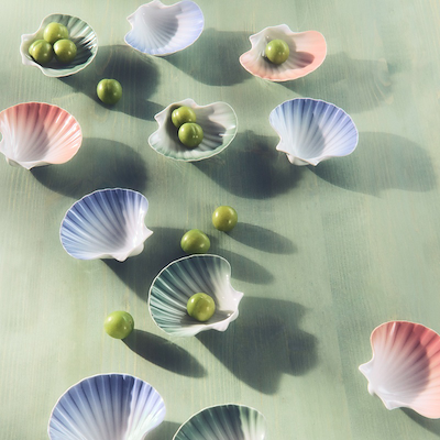 Royal Copenhagen Iris muslingeskål koral Ø 10 cm