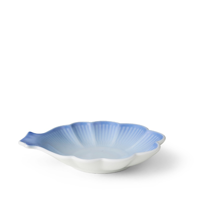 Royal Copenhagen Iris blomsterformet fad blå Ø 16 cm