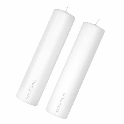 Georg Jensen bloklys 2 stk. H25 cm Ø6cm