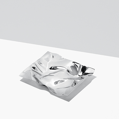 Georg Jensen Panton fad stål lille 14,7x17,6 cm