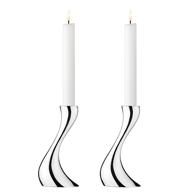 Georg Jensen Cobra lysestage lille 2 stk.