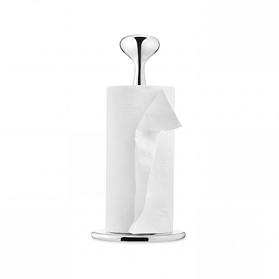 Georg Jensen Alfredo køkkenrulleholder rustfrit stål H 32 cm