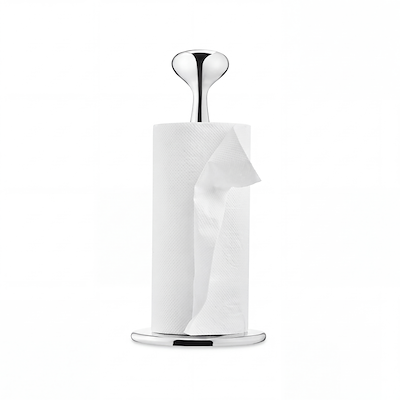 Georg Jensen Alfredo køkkenrulleholder rustfrit stål H 32 cm