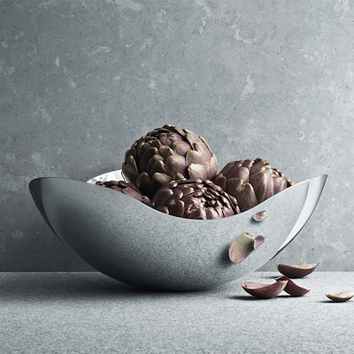 Georg Jensen Bloom skål 34 cm stål