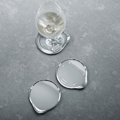 Georg Jensen Wine & Bar glasbrik stål 4 stk.