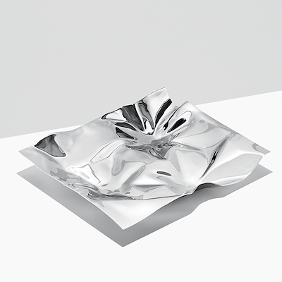Georg Jensen Panton fad stål mellem 27x32 cm