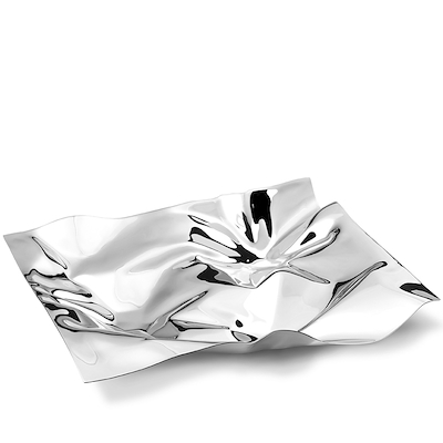 Georg Jensen Panton fad stål mellem 27x32 cm