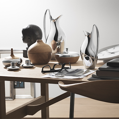 Georg Jensen Henning Koppel kande stål 0,75 liter
