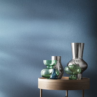 Georg Jensen Alfredo glasvase lysegrøn 25 cm