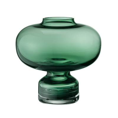 Georg Jensen Alfredo glasvase 20 cm lysegrøn