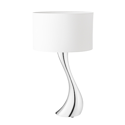 Georg Jensen Cobra lampe mellem hvid skærm