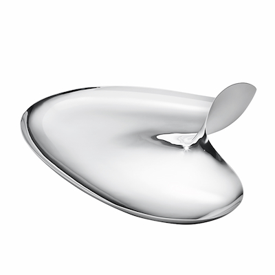 Georg Jensen Bloom fad blankt stål
