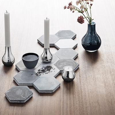 Georg Jensen Cafu fyrfadsstager 2 stk.