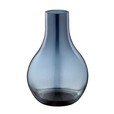 Georg Jensen Cafu vase ekstra lille glas mørk blå