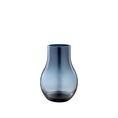 Georg Jensen CAFU vase glas mørk blå lille