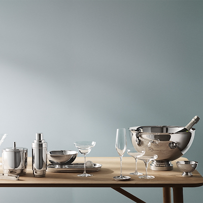 Georg Jensen Manhattan champagnekøler 40 cm