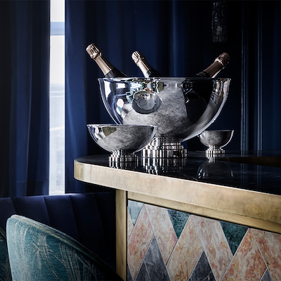 Georg Jensen Manhattan champagnekøler 40 cm
