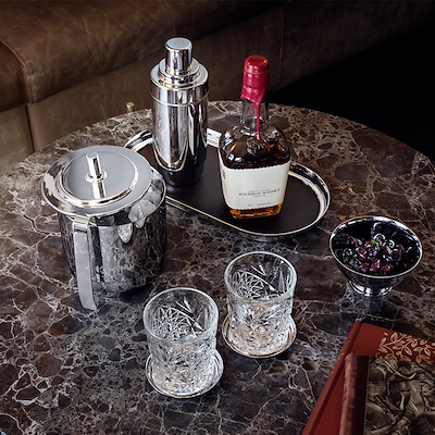 Georg Jensen Manhattan isspand med tang stål