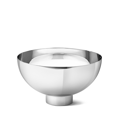Georg Jensen ILSE Skål Mellem Blankt Stål 16 cm