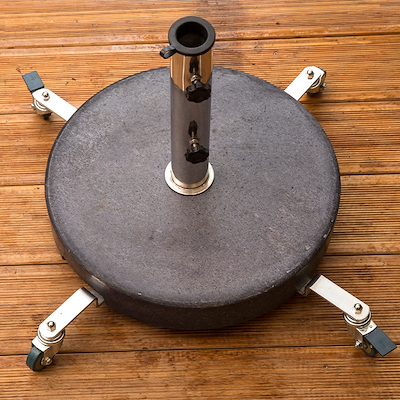 Hjulsæt til parasolfod 100 kg