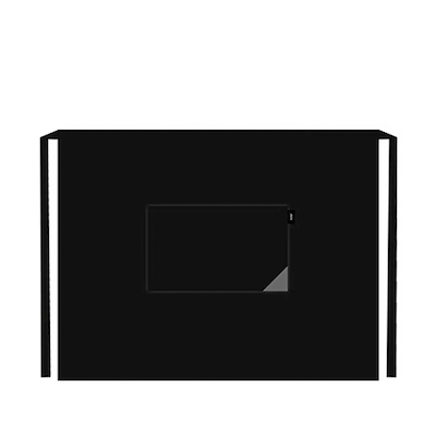Juna Triangle forklæde med lomme sort
