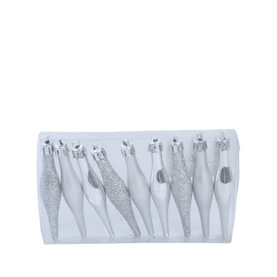 Det Gamle Apotek dråbe julekugler sølv