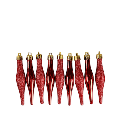 Det Gamle Apotek dråbe julekugler rød