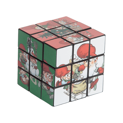 Det Gamle Apotek rubiksterning med julemotiv