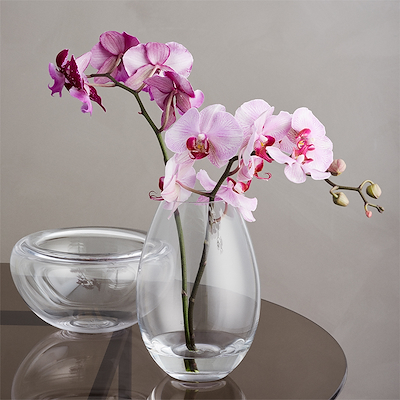 Holmegaard Cocoon vase klar 20,5 cm