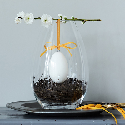 Holmegaard Cocoon vase klar 20,5 cm