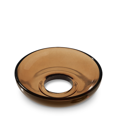 Holmegaard Lumi lysmanchet brun Ø8 cm