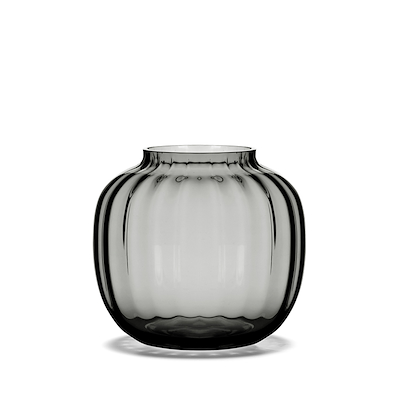 Holmegaard Primula vase røgfarvet 12,5 cm