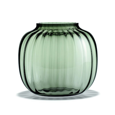 Holmegaard Primula vase smoke H17,5 cm