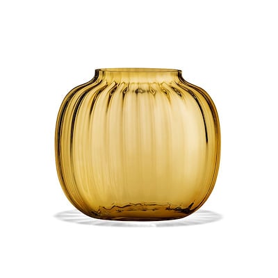 Holmegaard Primula vase amber 12,5 cm