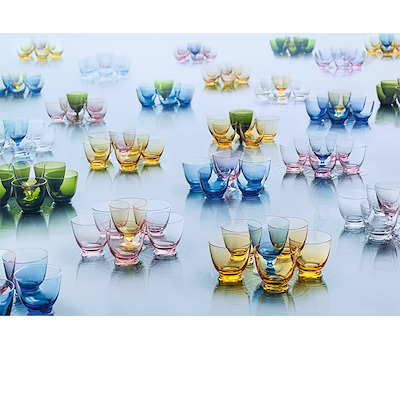 Holmegaard Flow vandglas olivengrøn 35 cl