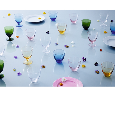 Holmegaard Flow vandglas olivengrøn 35 cl