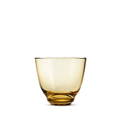 Holmegaard Flow vandglas amber 35 cl