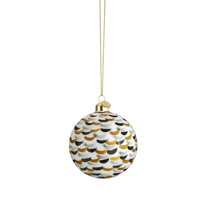 Holmegaard Souvenir julekugle grøn 8 cm