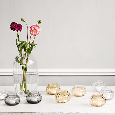 Holmegaard Primula vase klar Ø9,5 cm