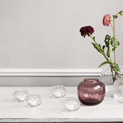 Holmegaard Primula vase klar Ø9,5 cm