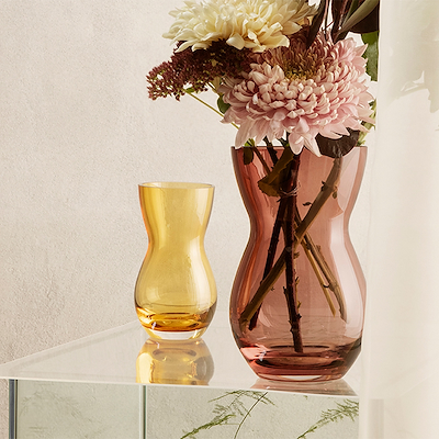 Holmegaard Calabas vase burgundy 21 cm