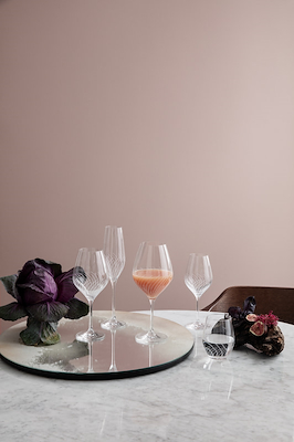 Holmegaard Cabernet Lines vandglas glas 25 cl 2 stk.