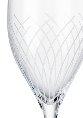 Holmegaard Cabernet Lines champagneglas 29 cl 2 stk.