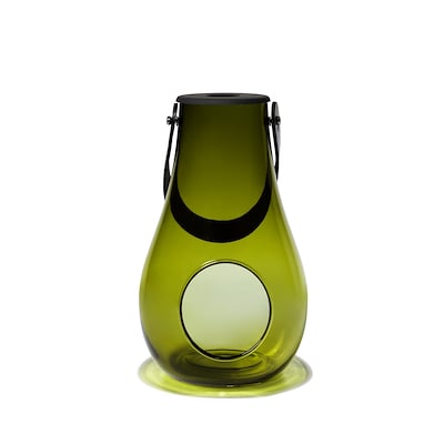 Holmegaard Design With Light lanterne olivengrøn 25 cm 