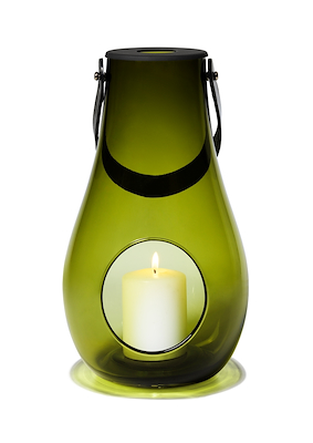 Holmegaard Design With Light lanterne 29 cm olivengrøn