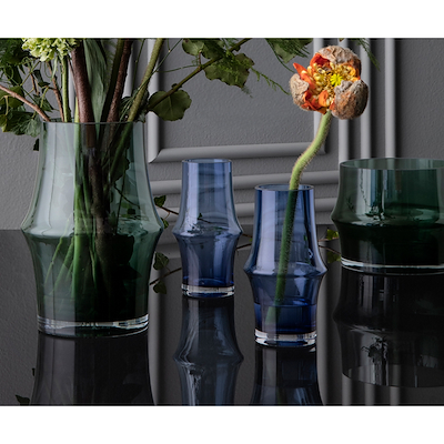 Holmegaard ARC Vase Mørk Blå 15 Cm