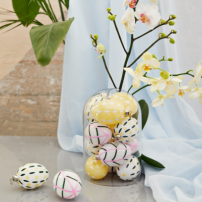 Holmegaard påskehæng blad 7,5 cm