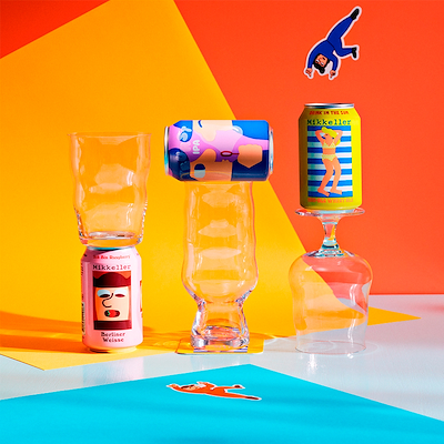 Holmegaard X Mikkeller universalt ølglas 2 stk. 40 cl