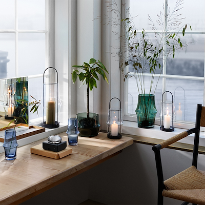 Holmegaard ARC lanterne stor klar H39 cm