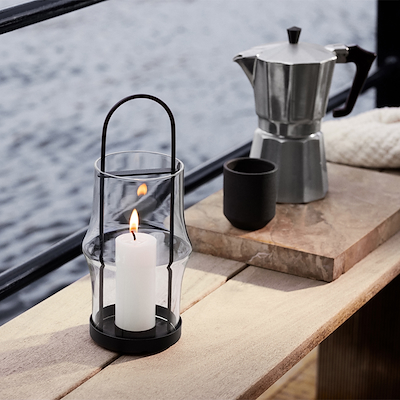 Holmegaard ARC lanterne lille klar H25,5 cm